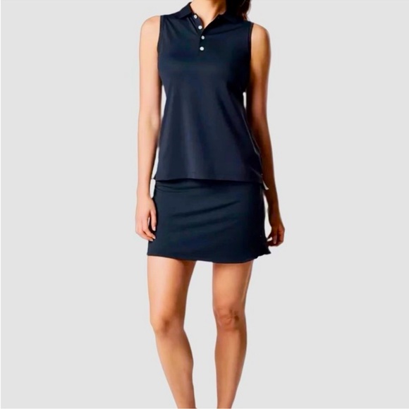ASCEND 15” Stretch Trail Skort Black Skirt w built in shorts HIKING + GOLF - Picture 1 of 16